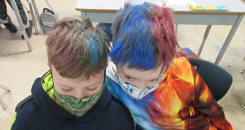 Creative hair styles were all over the school today!