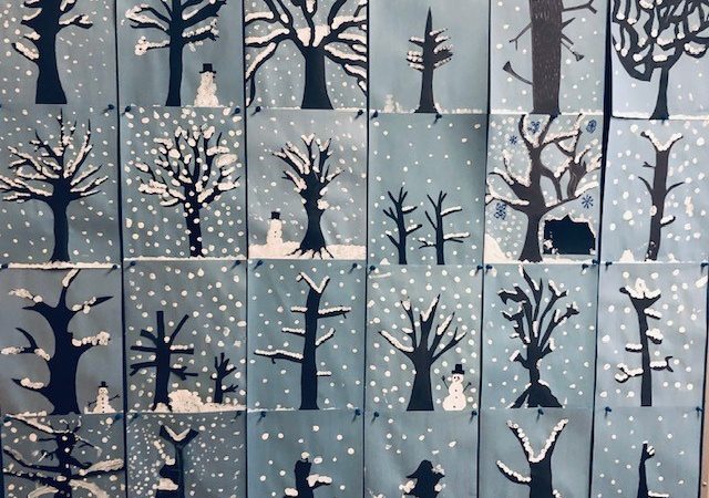Student’s Wintery Artworks…